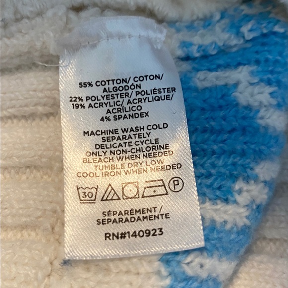 LOFT Cream Multicolor Patterned Sweater - Picture 4 of 4